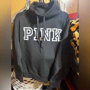 PINK Victoria's Secret Black Cowl Neck Sweater